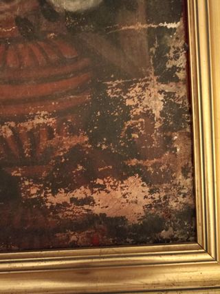 Bodegón antiguo floral finales  del 18