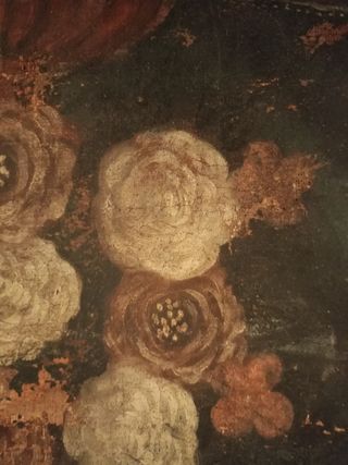 Bodegón antiguo floral finales  del 18