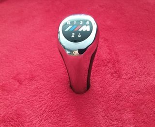 BMW PALANCA CAMBIOS 5 Velc EMBLEMA M cromado