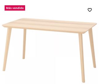 Mesa comedor LISABO Ikea madera