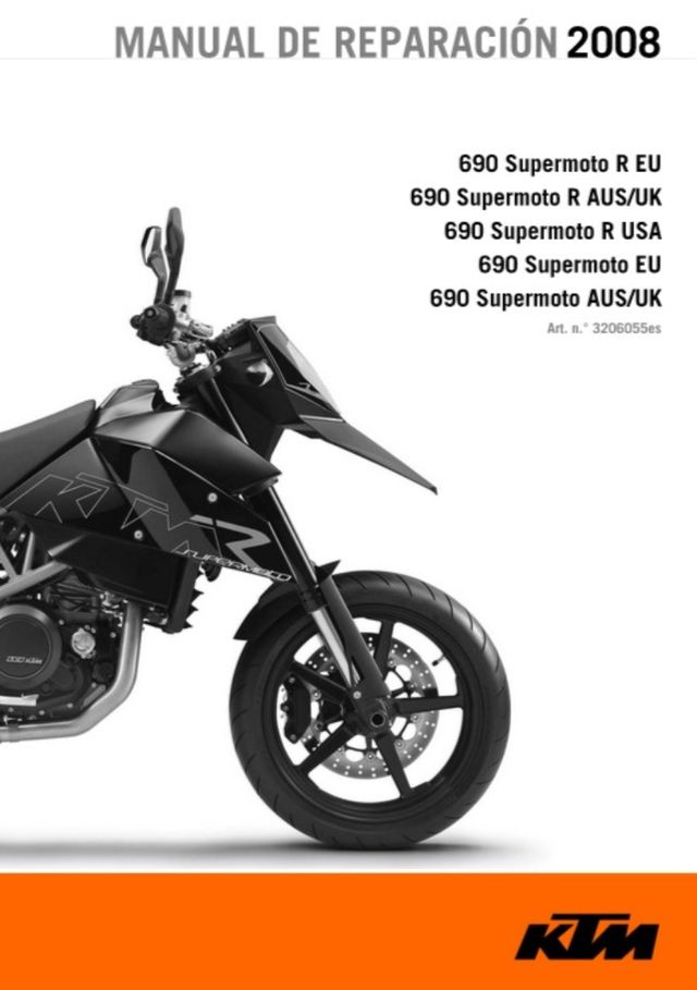 Manual de reparación para KTM 690 Supermotard SM
