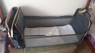 Sin usar! Bolso cambiador y minicuna portátil 3 en