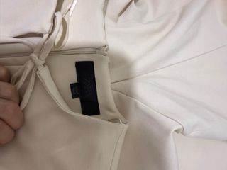 Vestido Zara Beige Lazos