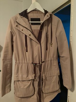 Gabardina Zara Beige Talla S