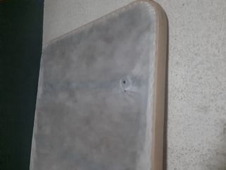 Colchón individual y base polipiel con patas