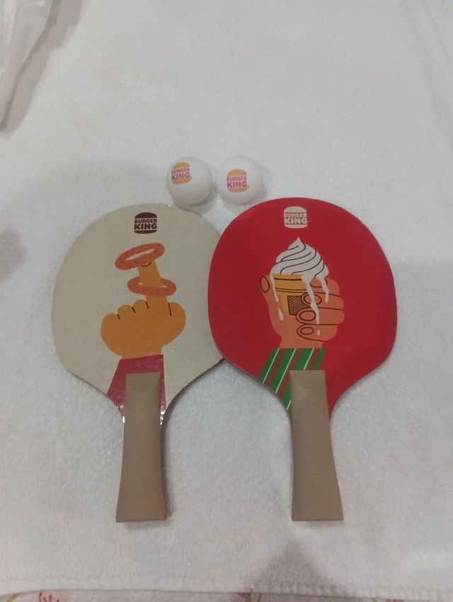REGLO Palas de ping pong Burger King