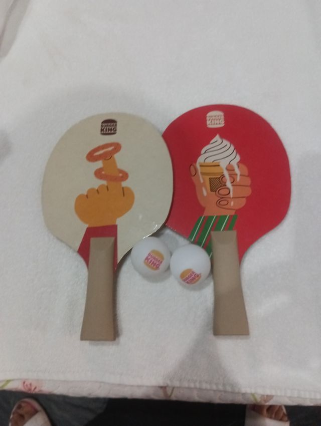 REGLO Palas de ping pong Burger King