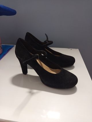 Zapatos tacón ante MARIA JAEN negros