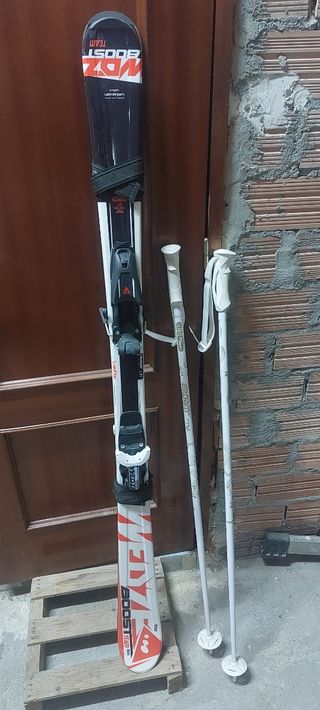 Esquís y bastones Wedze Boost Team con 2 usos