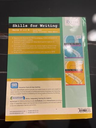 Skills for Writing – Units 3 and 4
