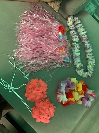 Abito da festa hawaiano multicolore