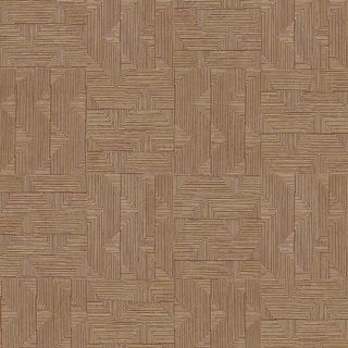 Papel pintado geométrico marrón