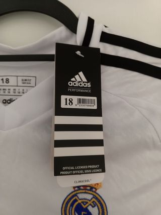 Camiseta Real Madrid Adidas Blanca 
Talla 18