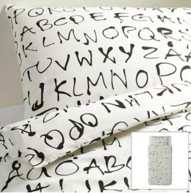 Funda Nórdica Ikea Cama 90 Diseño Letras