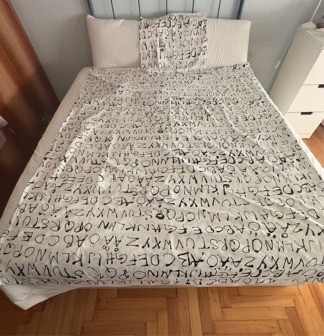 Funda Nórdica Ikea Cama 90 Diseño Letras