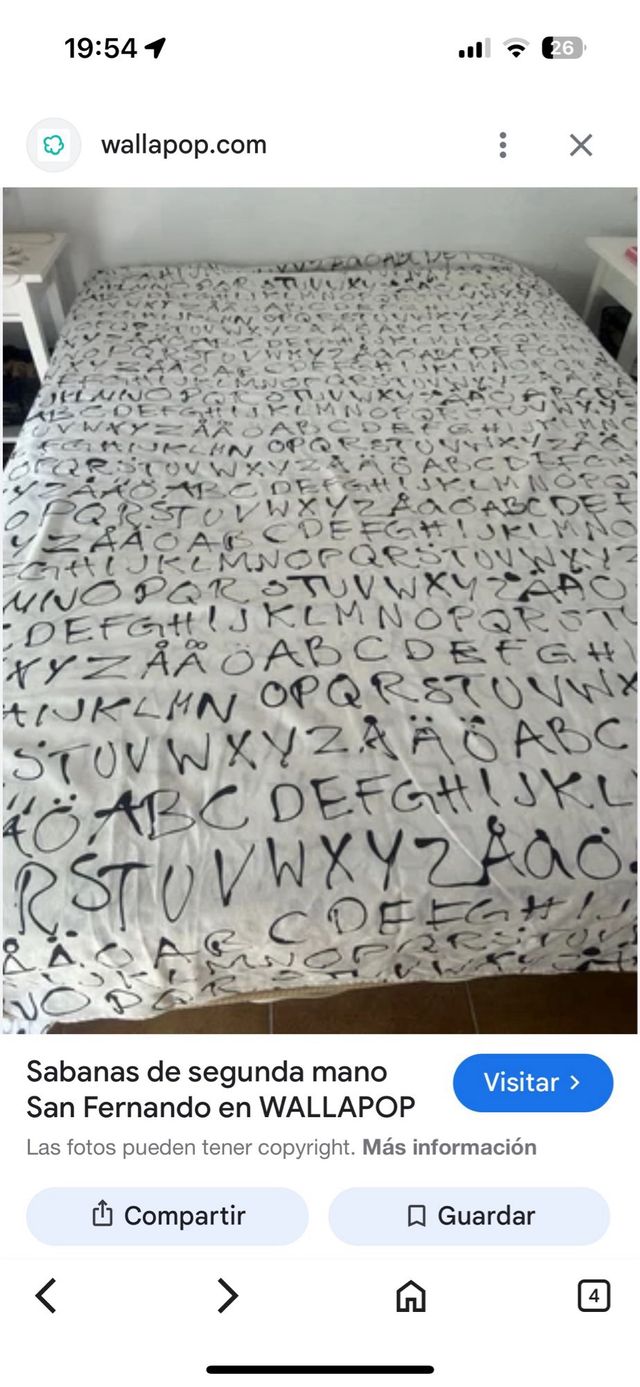 Funda Nórdica Ikea Cama 90 Diseño Letras