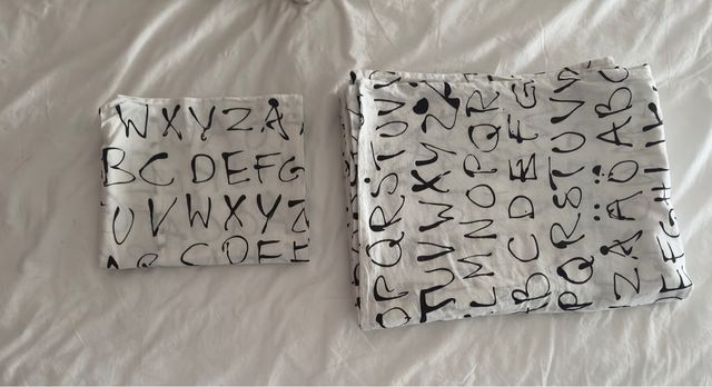 Funda Nórdica Ikea Cama 90 Diseño Letras