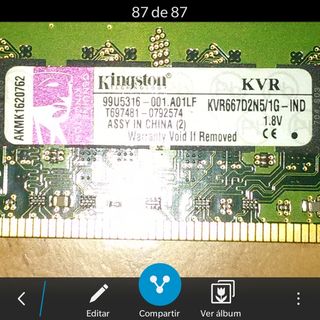 Memorias RAM 14 unidades