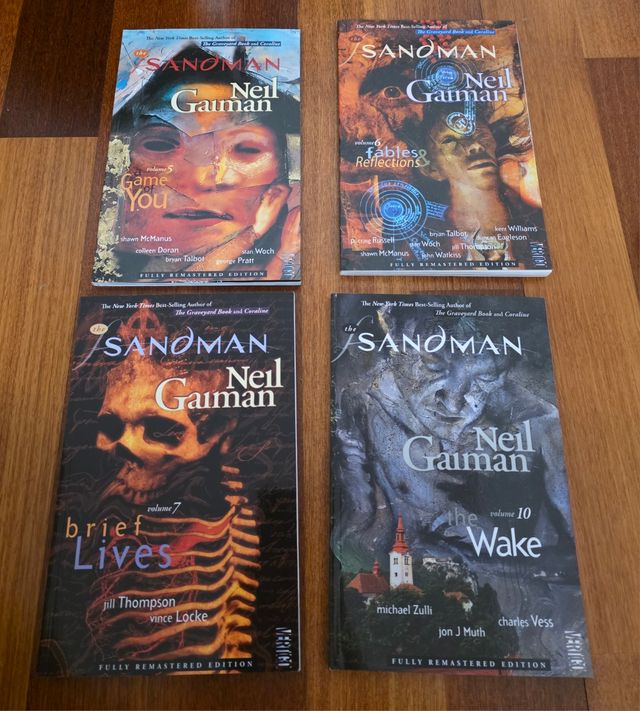 8 volúmenes de The Sandman (en inglés)