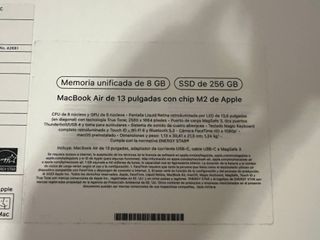 MacBook Air M2 2022 Medianoche 8GB/256GB