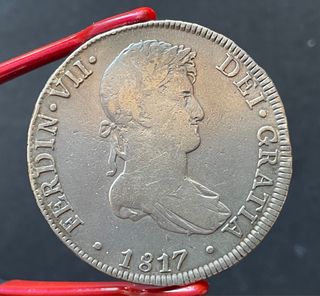 8 Reales Fernando VII 1817, Ceca de Lima