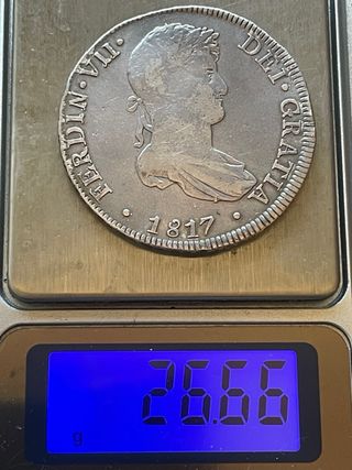 8 Reales Fernando VII 1817, Ceca de Lima