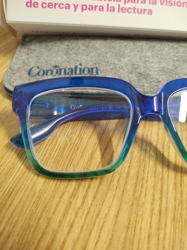Gafas de lectura Coronation azules y verdes