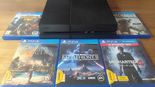 PS4 + 5 Juegos + Mando