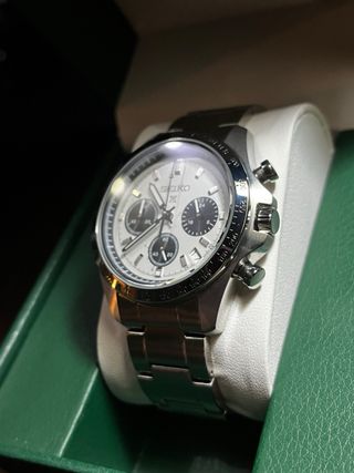 Seiko Speedtimer Silver Panda Mod
