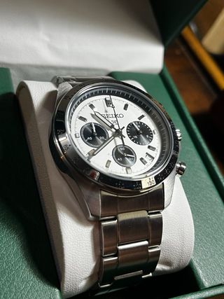 Seiko Speedtimer Silver Panda Mod
