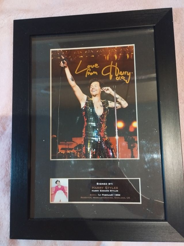 Cuadro Firmado Harry Styles Love From Harry