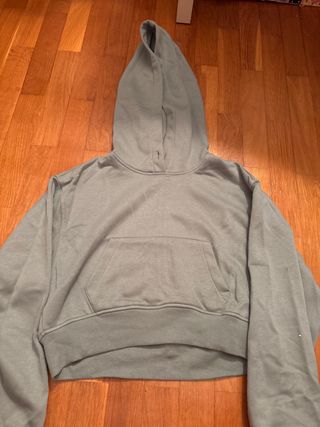 Sudadera con capucha verde