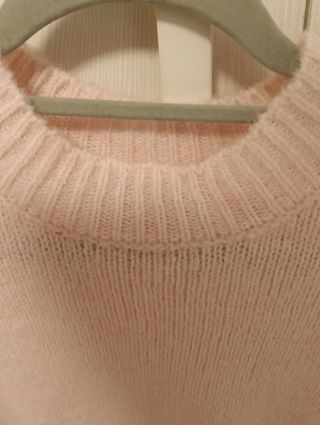 Jersey de lana rosa