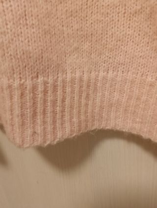 Jersey de lana rosa