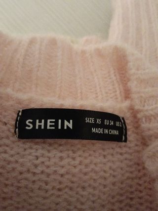 Jersey de lana rosa