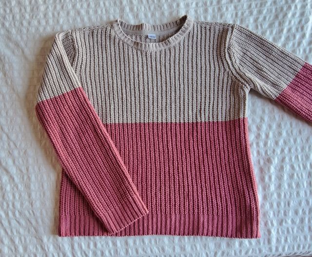 Jersey talla 158/164 beige y rosa