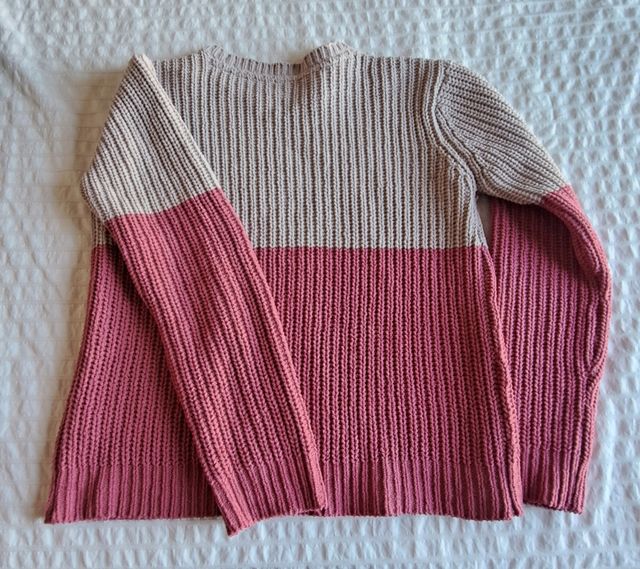 Jersey talla 158/164 beige y rosa
