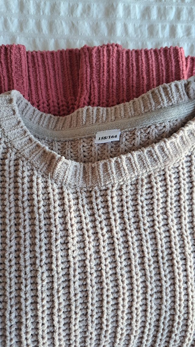 Jersey talla 158/164 beige y rosa