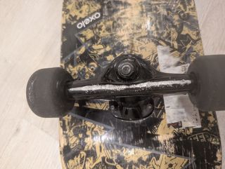 Skateboard Oxelo Mid 3 Skull Gold