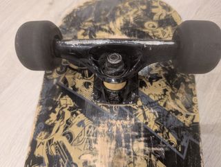 Skateboard Oxelo Mid 3 Skull Gold