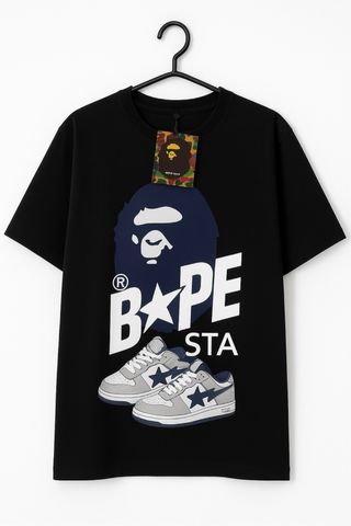 Camiseta negra estilo BAPESTA
.