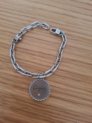 Bracciale Acciaio Ciondolo Cugina