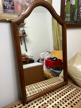Espejo madera antiguo