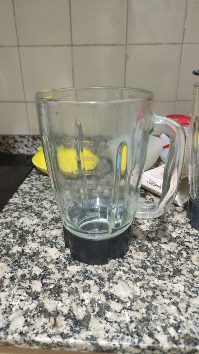 Vaso de licuadora de vidrio