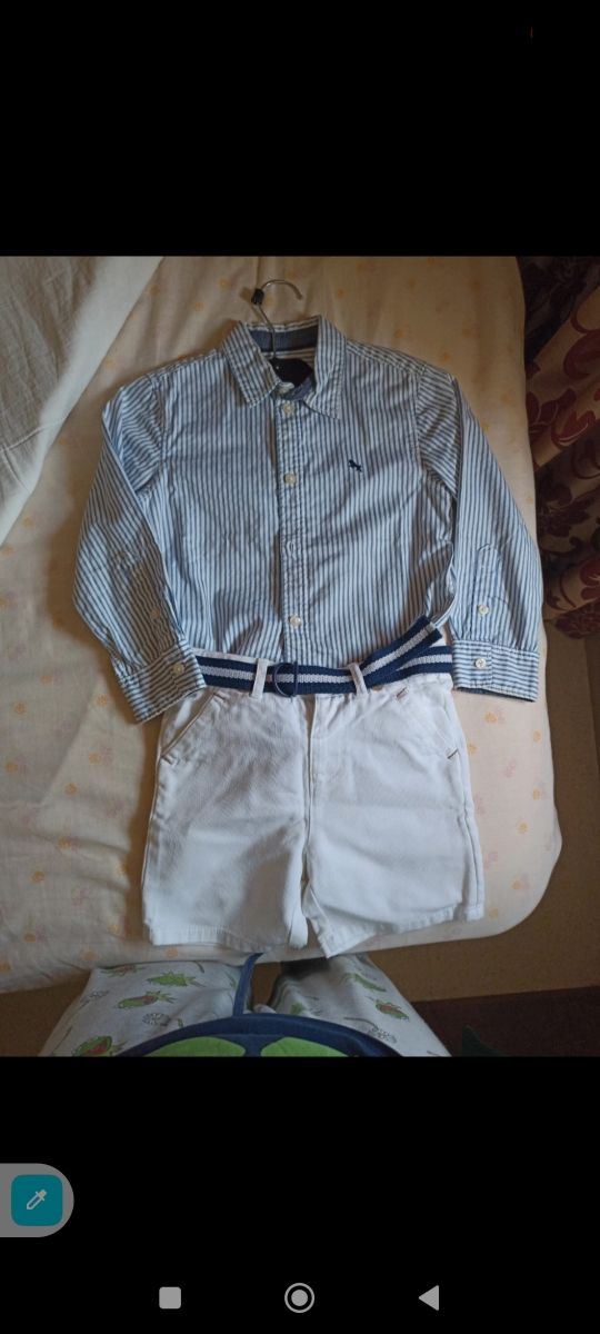 Conjunto de niño: camisa y pantalón corto
