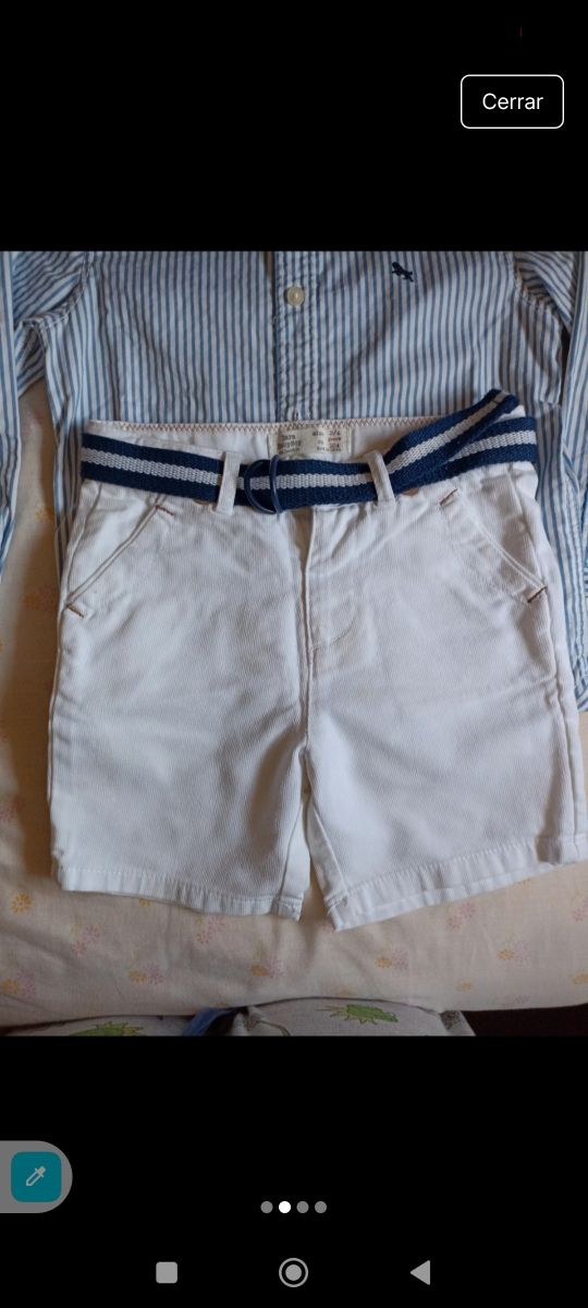 Conjunto de niño: camisa y pantalón corto