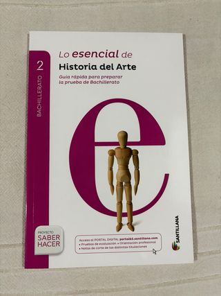 Libro Historia del Arte Bachillerato Santillana