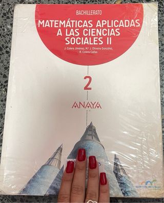 Libro de Matemáticas Anaya (segundo bachillerato)
