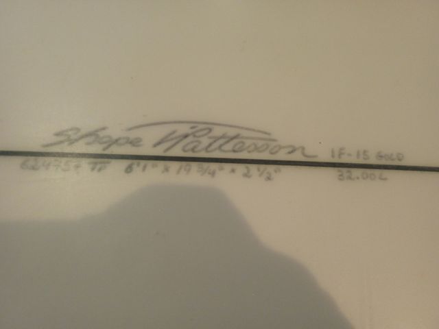 Tabla de surf Patterson 6'1 32L