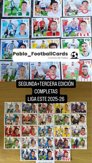 SEGUNDA+TERCERA EDICIÓN LIGA ESTE 2025-26 PANINI